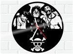 Ficha técnica e caractérísticas do produto Relógio de Vinil Disco Lp Parede One Piece Manga - 3D Fantasy