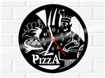 Ficha técnica e caractérísticas do produto Relógio de Vinil Disco Lp Parede Pizza Pizzaria - 3D Fantasy