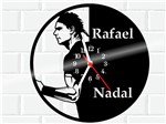 Ficha técnica e caractérísticas do produto Relógio de Vinil Disco Lp Parede Rafael Nadal Tenis - 3D Fantasy