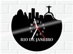 Ficha técnica e caractérísticas do produto Relógio de Vinil Disco Lp Parede Rio de Janeiro Viagem - 3D Fantasy
