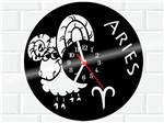 Ficha técnica e caractérísticas do produto Relógio de Vinil Disco Lp Parede Signo Aries Horóscopo - 3D Fantasy