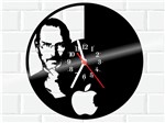 Ficha técnica e caractérísticas do produto Relógio de Vinil Disco Lp Parede Steve Jobs - 3D Fantasy