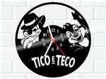 Ficha técnica e caractérísticas do produto Relógio de Vinil Disco Lp Parede Tico e Teco Desenho - 3D Fantasy