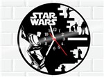 Ficha técnica e caractérísticas do produto Relógio de Vinil Disco Lp Star Wars Estrela da Morte Darth Vader - 3D Fantasy