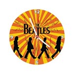 Ficha técnica e caractérísticas do produto Relógio Decorativo Beatles Retrô Orange