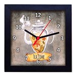 Ficha técnica e caractérísticas do produto Relógio Decorativo Caixa Alta Tema Café 28x28 - QW34