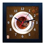 Ficha técnica e caractérísticas do produto Relógio Decorativo Caixa Alta Tema Café 28x28 - QW32