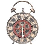 Ficha técnica e caractérísticas do produto Relógio Decorativo de Ferro Envelhecido Estilo Rústico