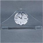 Ficha técnica e caractérísticas do produto Relógio Decorativo de Mesa em Cristal Transparente