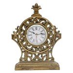 Ficha técnica e caractérísticas do produto Relógio Decorativo de Mesa Estilo Antigo Dourado