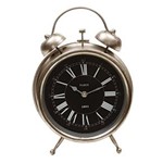 Ficha técnica e caractérísticas do produto Relógio Decorativo de Metal Escovado Clássico Paris