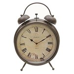 Ficha técnica e caractérísticas do produto Relógio Decorativo de Metal Escuro Clássico Paris