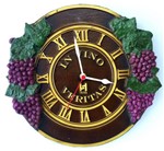 Ficha técnica e caractérísticas do produto Relógio Decorativo de Parede - Adega In Vino - Karin Grace