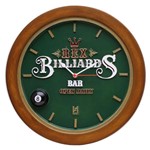 Relógio Decorativo de Parede - Billiard REX Verde - Karin Grace