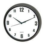 Ficha técnica e caractérísticas do produto Relógio Decorativo de Parede com Armação em Aluminium Natural Preto