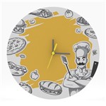 Ficha técnica e caractérísticas do produto Relógio Decorativo de Parede Mdf Pilha Analógico Exclusivo