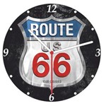 Relógio Decorativo de Parede Relobras 29 Cm Wood Route - Preto