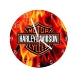 Ficha técnica e caractérísticas do produto Relógio Decorativo Harley Davidson Fire