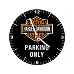 Ficha técnica e caractérísticas do produto Relógio Decorativo Harley Davidson Parking Only