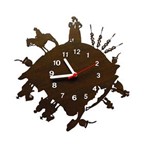 Ficha técnica e caractérísticas do produto Relógio Decorativo Modelo Cultura Sulista Tabaco