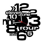 Ficha técnica e caractérísticas do produto Relógio Decorativo - Modelo Números 11