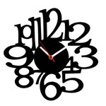 Ficha técnica e caractérísticas do produto Relógio Decorativo - Modelo Números - ME Criative - Preto