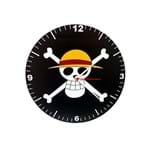 Ficha técnica e caractérísticas do produto Relógio Decorativo One Piece Bandeira Pirata