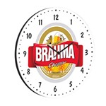 Ficha técnica e caractérísticas do produto Relógio Decorativo Redondo 35cm BW Quadros Branco/Vermelho