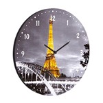 Ficha técnica e caractérísticas do produto Relógio Decorativo Redondo 35cm BW Quadros Preto/Cinza