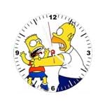 Ficha técnica e caractérísticas do produto Relógio Decorativo Simpsons Estrangular