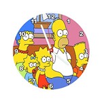 Ficha técnica e caractérísticas do produto Relógio Decorativo Simpsons Família no Sofa