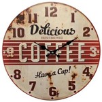 Ficha técnica e caractérísticas do produto Relógio Delicious Coffee Bege - Bege Claro
