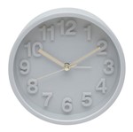 Ficha técnica e caractérísticas do produto Relógio Despertador 13cm Cinza Fine Marble