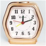 Ficha técnica e caractérísticas do produto Relógio Despertador 6 Lados Rosé Metalizado Herweg 2643-309