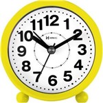 Ficha técnica e caractérísticas do produto Relógio Despertador a Pilha Amarelo Alarme Herweg 2713-268