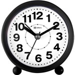 Ficha técnica e caractérísticas do produto Relógio Despertador a Pilha Preto Alarme Herweg 2713-034