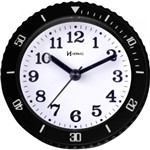 Ficha técnica e caractérísticas do produto Relógio Despertador a Pilha Preto Alarme Herweg 2714-034