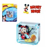 Relógio Despertador Acrílico Quadrado de Mesa Mickey Mouse Disney - Etihome