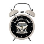 Ficha técnica e caractérísticas do produto Relógio Despertador Branco 17cm Kombi Urban