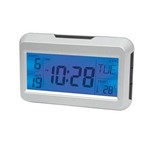 Ficha técnica e caractérísticas do produto Relógio Despertador Digital de Cabeceira a Pilha com Sensor