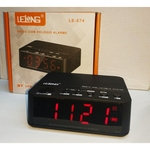 Relógio Despertador Digital Elétrico Bluetooth Rádio Am Fm