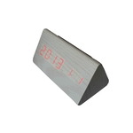 Relógio Despertador Digital Porta Triangular - Branco