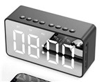 Ficha técnica e caractérísticas do produto Relógio Despertador Espelhado Bluetooth SD AUX BT 506 PRETO - Aec