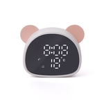 Ficha técnica e caractérísticas do produto Relógio Despertador espelho panda cute decoração office desktop despertador Multi-voz