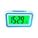 Ficha técnica e caractérísticas do produto Relógio Despertador Fala Hora Temperatura Deficiente Visual - Verde 9905T - Oksn