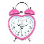 Ficha técnica e caractérísticas do produto Relógio Despertador Herweg Quartz 2708 036 Coração Rosa a Pilha