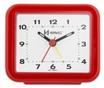Ficha técnica e caractérísticas do produto Relógio Despertador Herweg Quartz Vermelho 2612-044