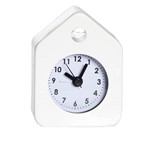 Ficha técnica e caractérísticas do produto Relógio Despertador House Style Branco em Aço - Urban - 10x7 Cm