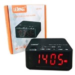 Ficha técnica e caractérísticas do produto Relógio Despertador Lelong Digital Elétrico Bluetooth Mesa Radio Am Fm