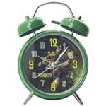 Ficha técnica e caractérísticas do produto Relógio Despertador Mecânico Verde - Tartarugas Ninja